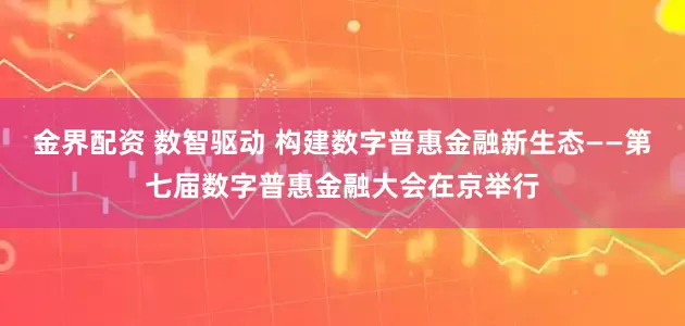 金界配资 数智驱动 构建数字普惠金融新生态——第七届数字普惠金融大会在京举行