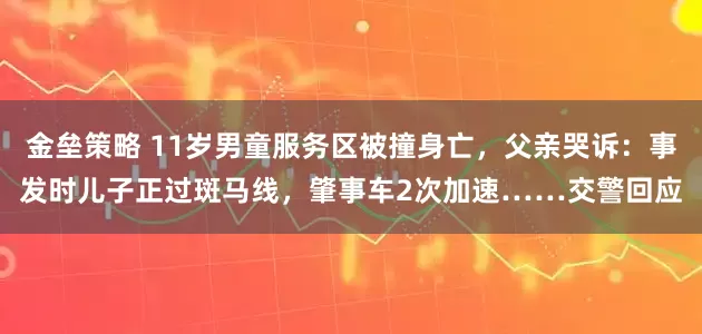 金垒策略 11岁男童服务区被撞身亡，父亲哭诉：事发时儿子正过斑马线，肇事车2次加速……交警回应